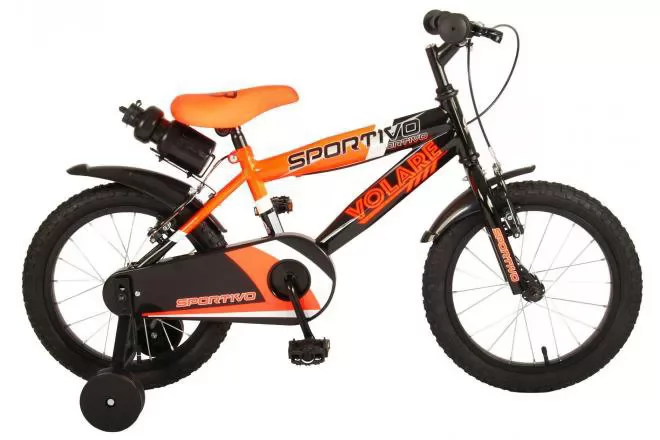 Bicicleta Sportivo 16 neon naranja/negro