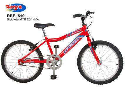 Bicicleta MTB 20 pulgadas para niños