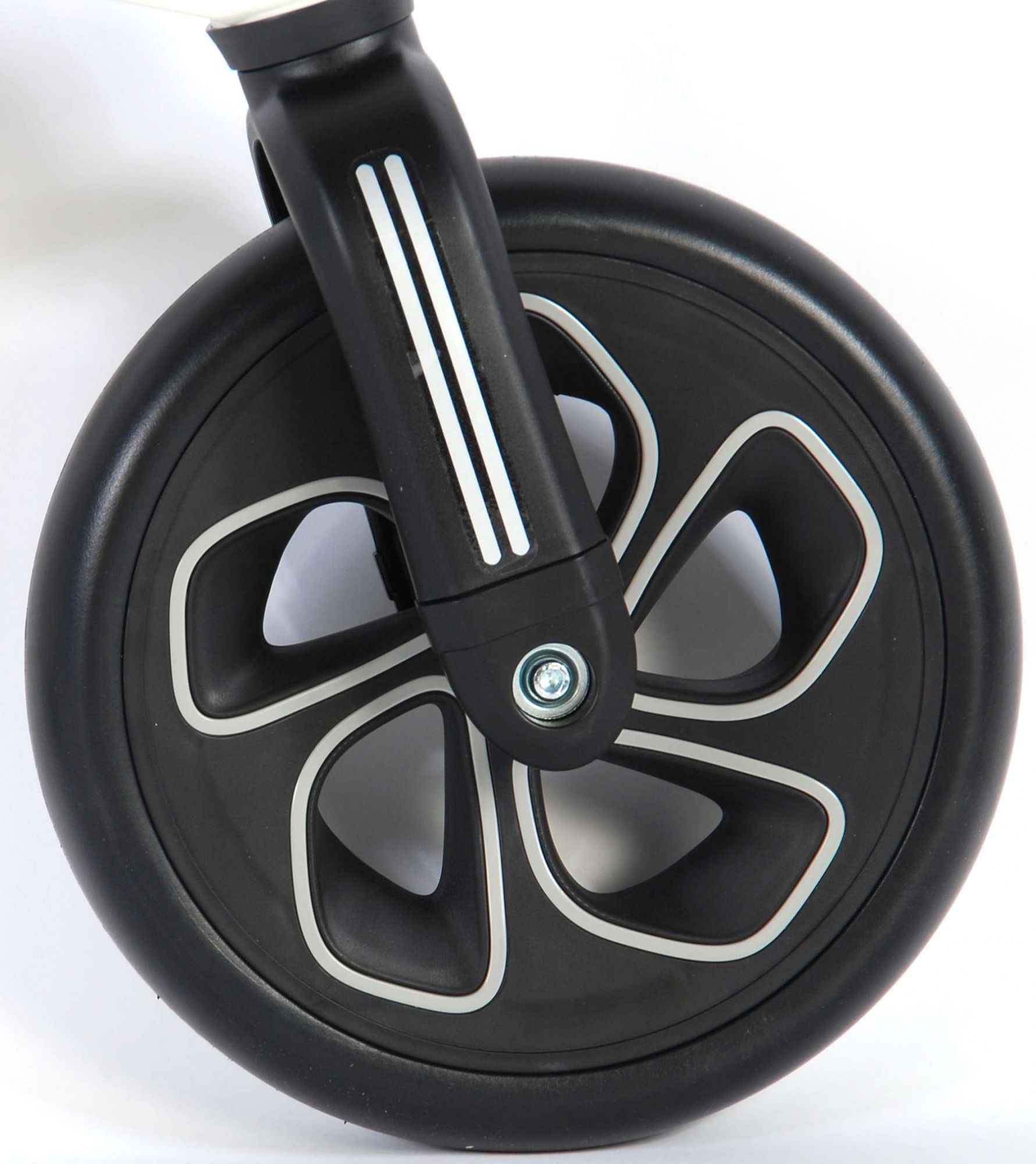 Bicicleta evolutiva QPlay Balance 10 pulgadas Blanca/Negra - rueda delantera