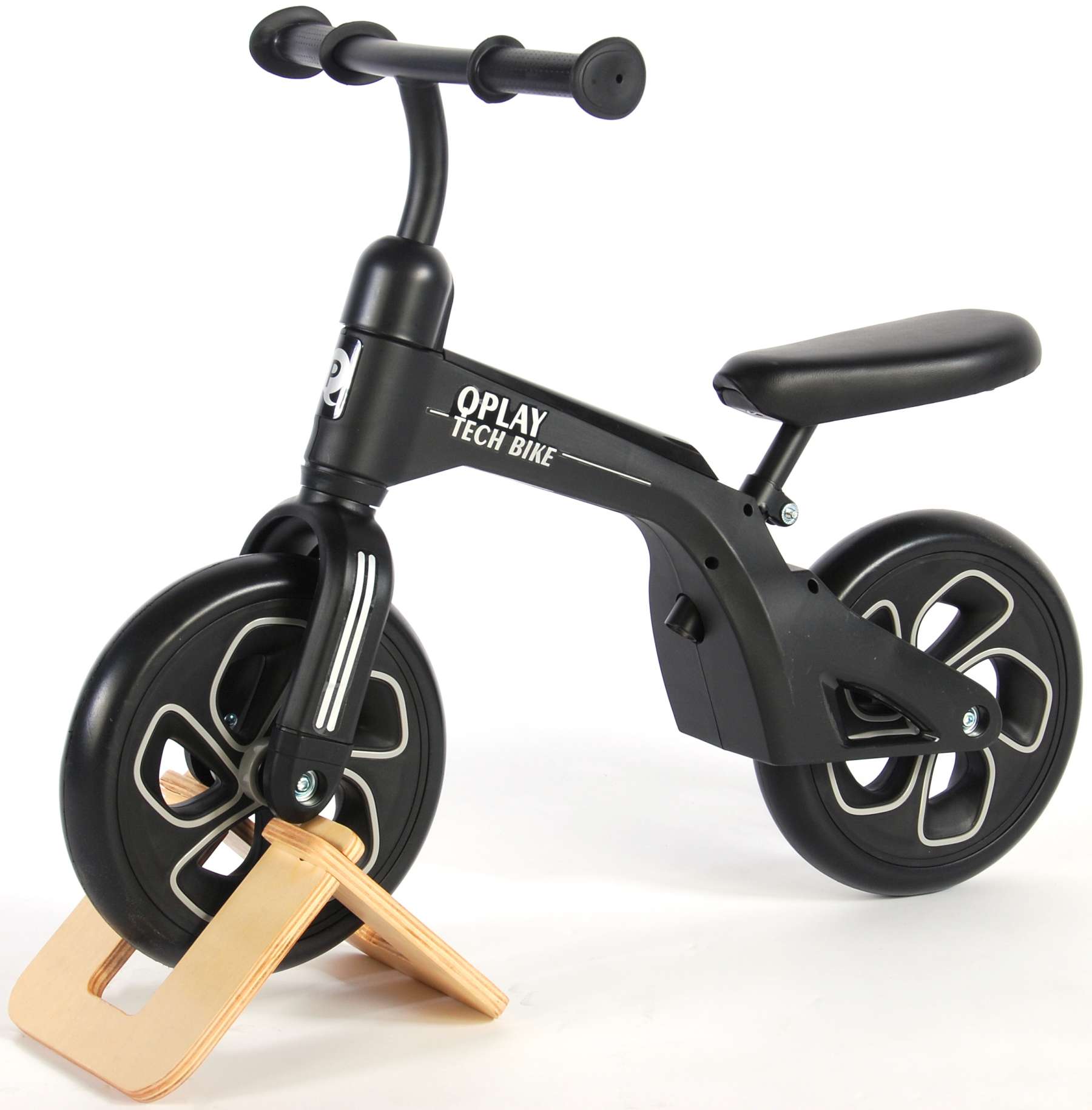 Bicicleta evolutiva QPlay Balance 10 pulgadas Negra - vista lateral izq.
