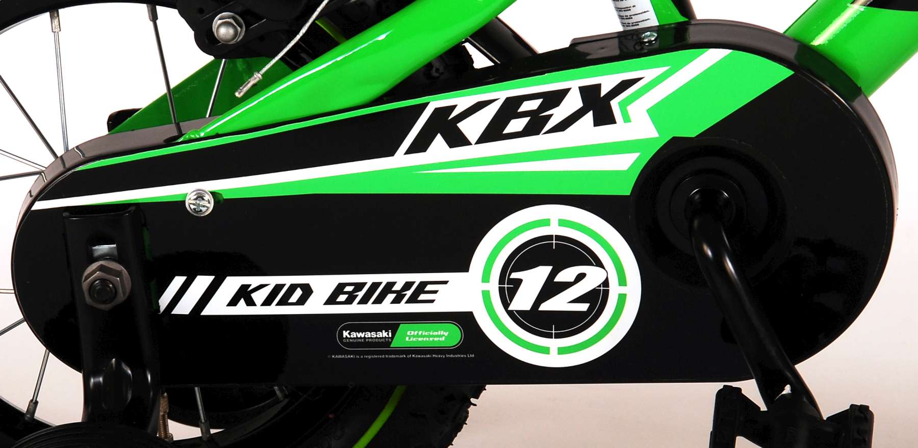 Bicicleta Kawasaki Verde 12 pulgadas cadena