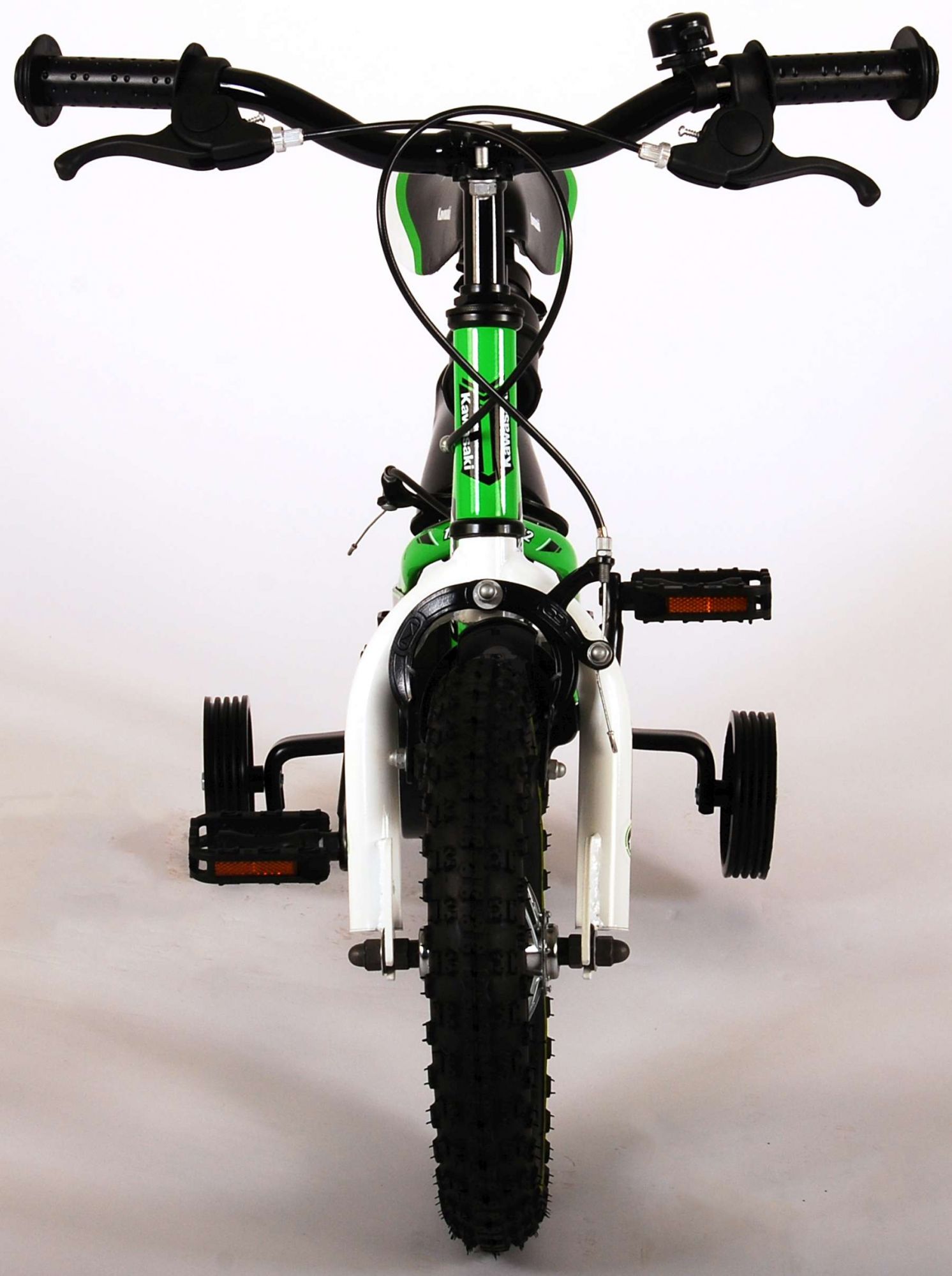 Bicicleta Kawasaki Verde 12 pulgadas frontal