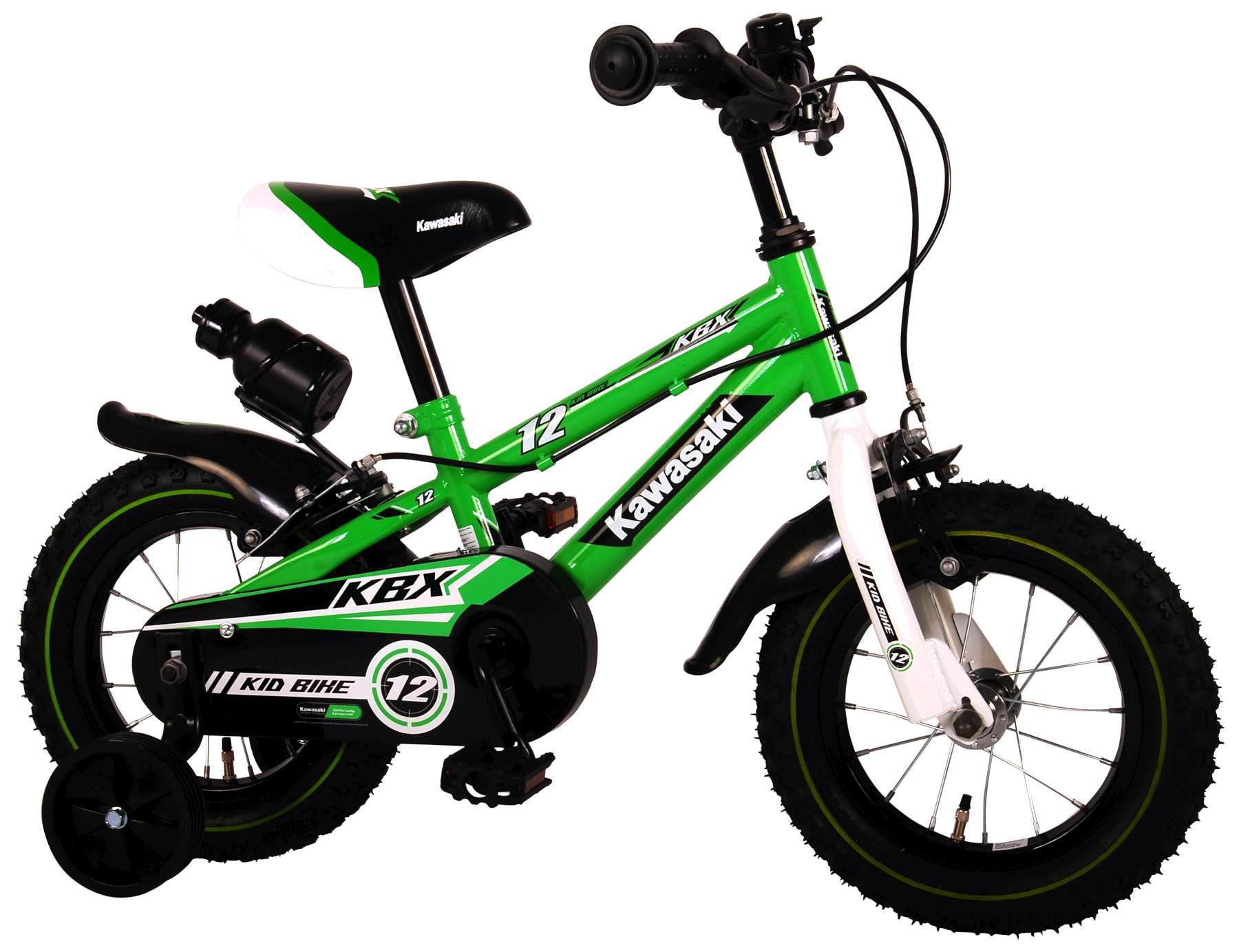 Bicicleta Kawasaki Verde 12 pulgadas visión global