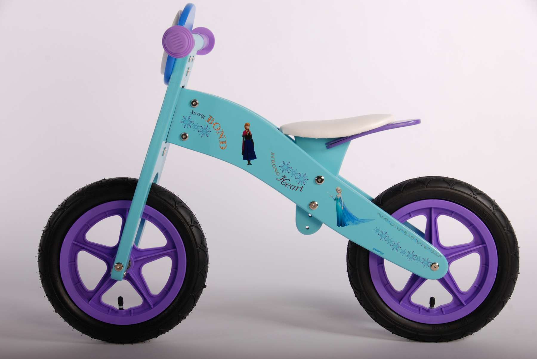 Bicicleta Infantil de Madera Frozen 12 Pulgadas