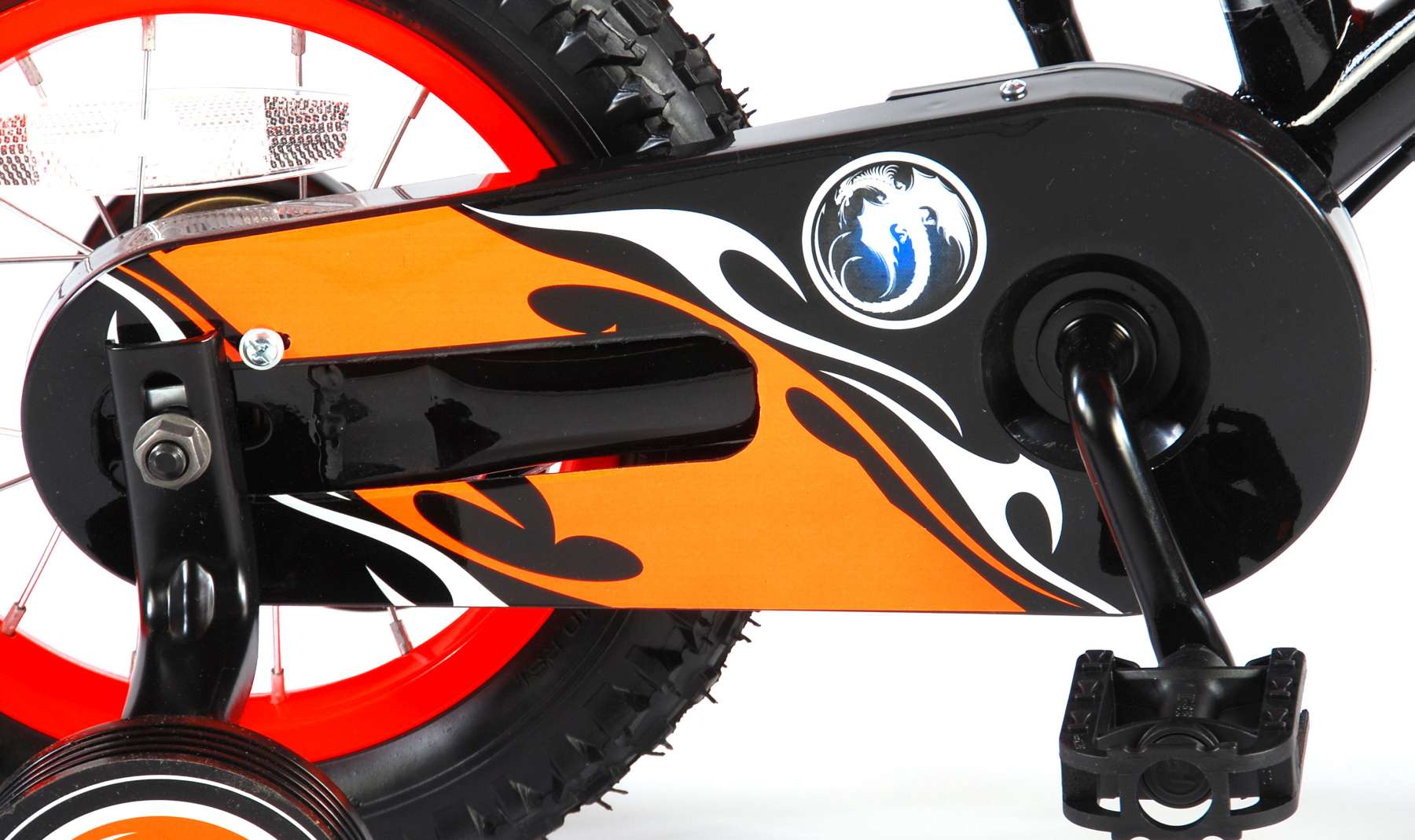Bicicleta Motorbike de 12 pulgadas Naranja - cadena