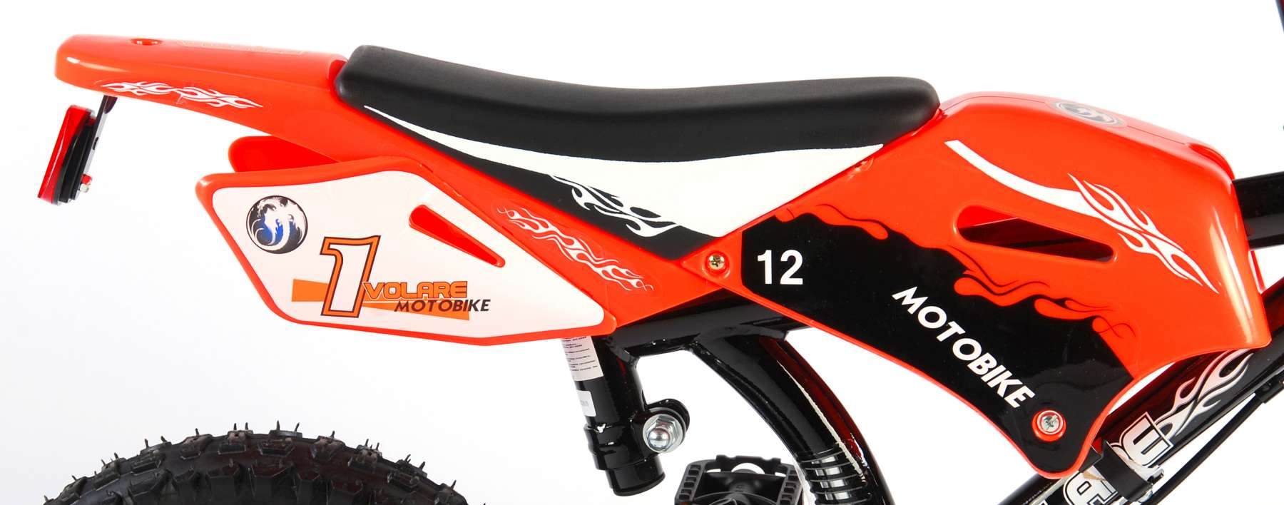 Bicicleta Motorbike de 12 pulgadas Naranja - estructura