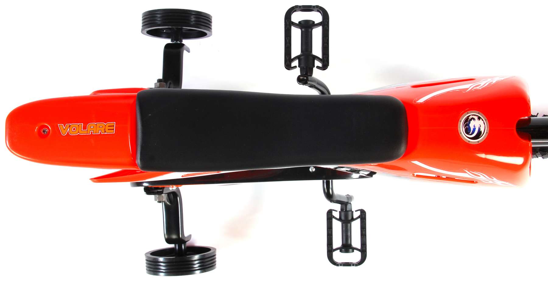 Bicicleta Motorbike de 12 pulgadas Naranja - vista superior
