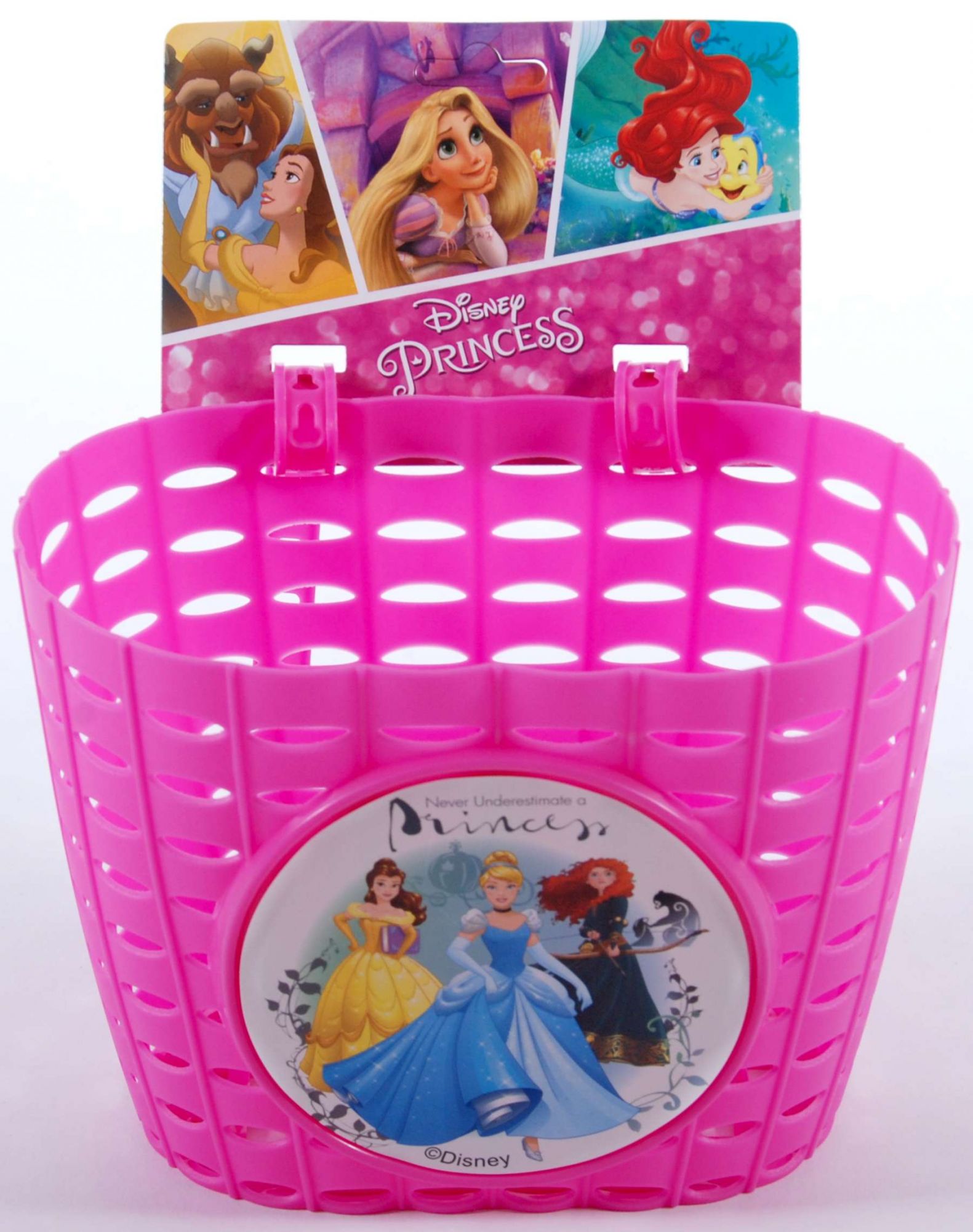 Cesta de bicicleta Disney Princess - vista superior