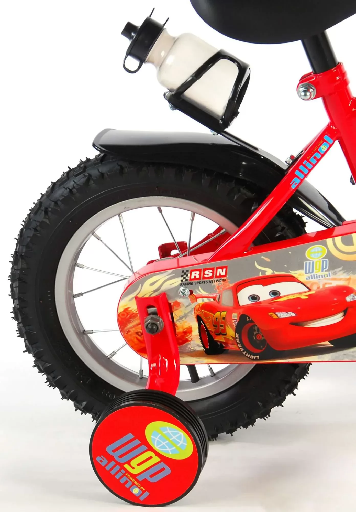 bicicleta con pedales para niños de 2 a 5 años disney cars chicos 12 pulgadas - trasera