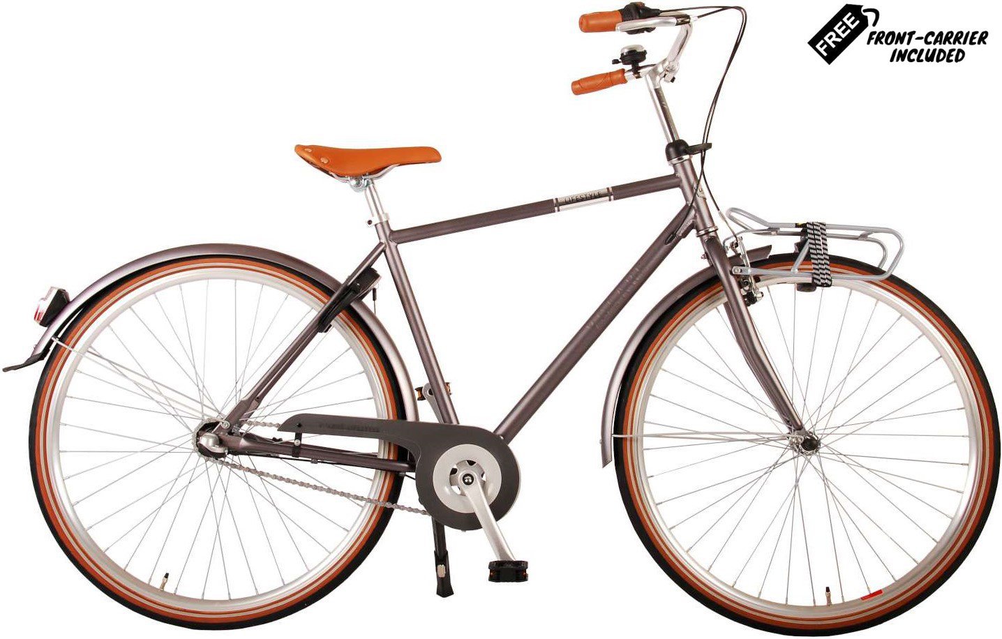 Bicicleta de 28 pulgadas para hombres Volare Lifestyle Gris marco 48 cm