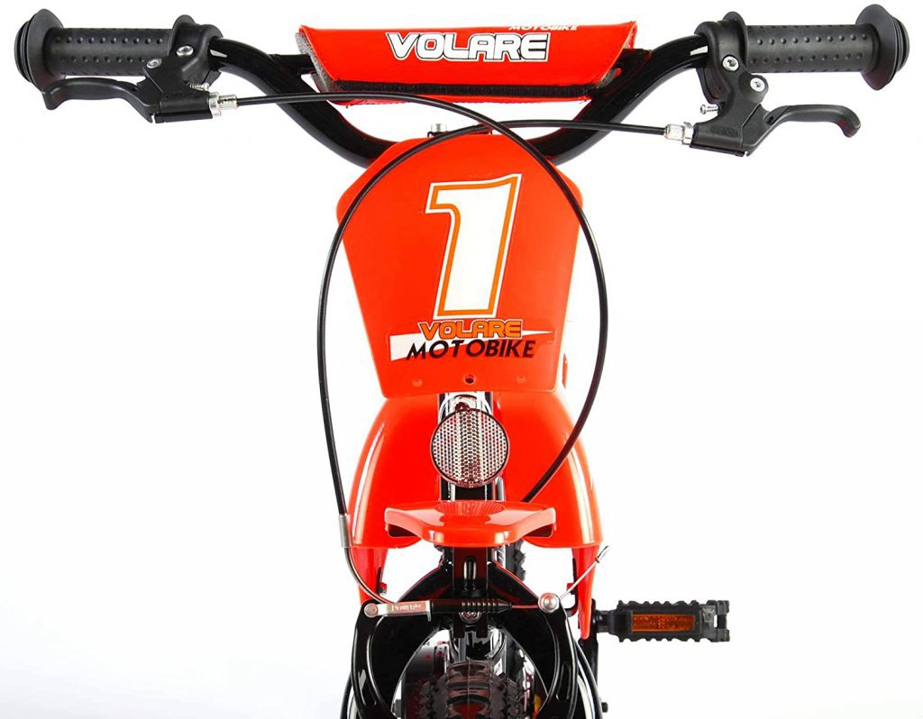 Bicicleta Motorbike de 16 pulgadas Naranja - manillar