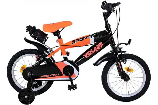 Bicicleta Sportivo 14 Neón Naranja/Negro