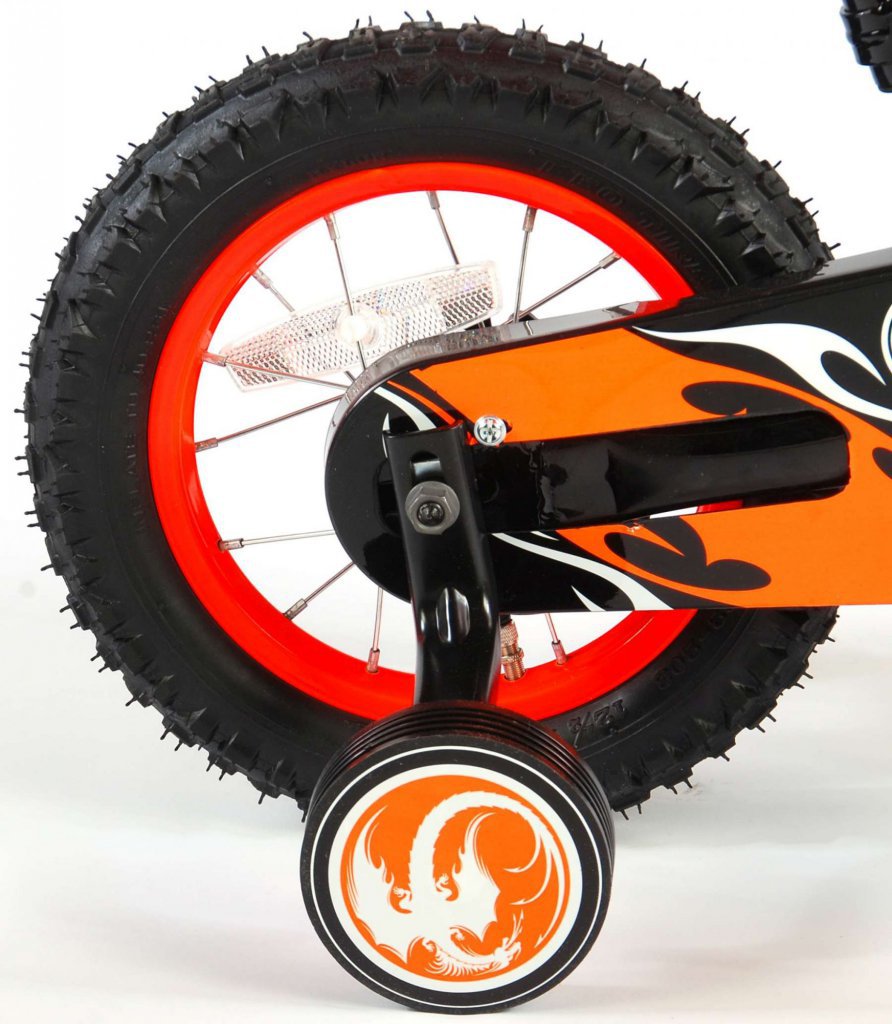 Bicicleta Motorbike de 16 pulgadas Naranja - ruedines