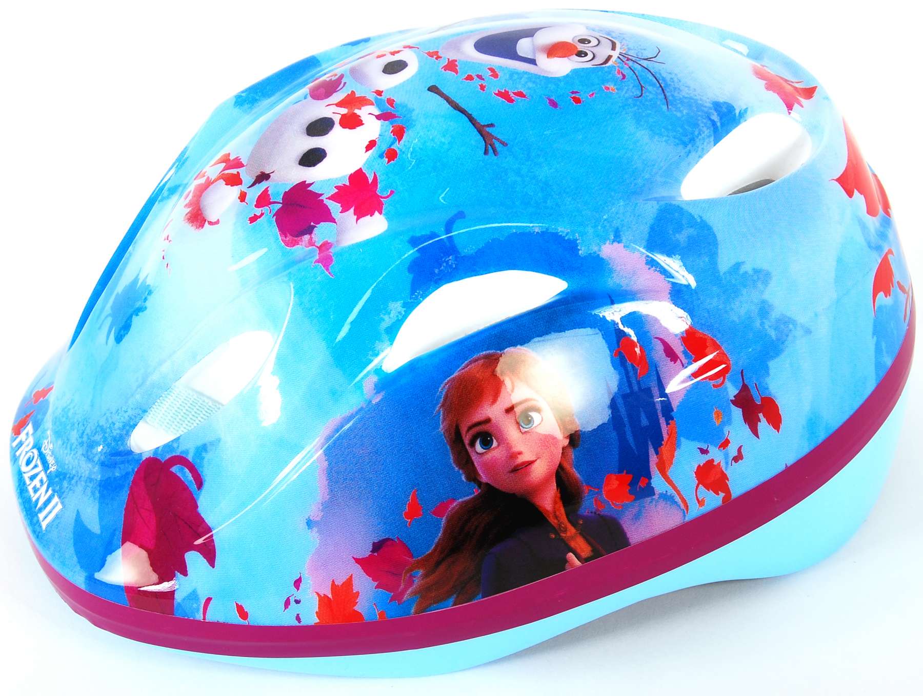 Casco de bicicleta de Disney Frozen 2 vista lateral
