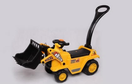 tractor correpasillos amarillo