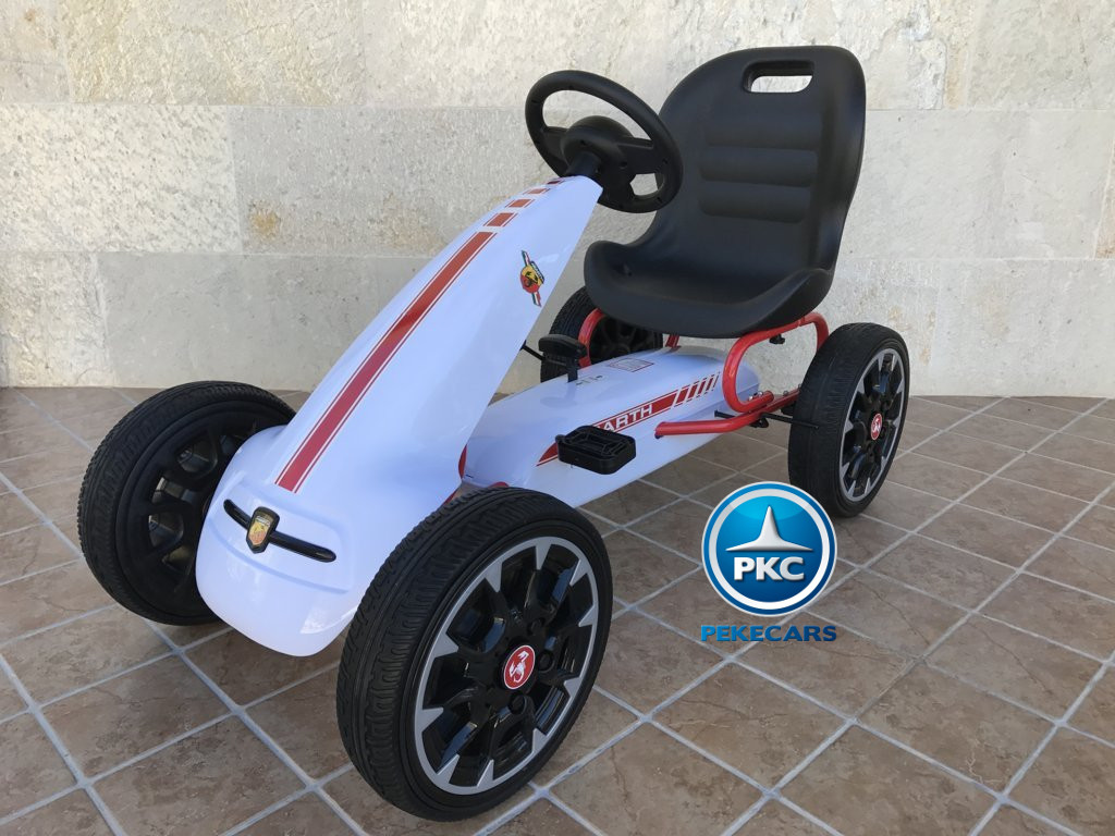 KART A PEDALES FIAT ABARTH BLANCO