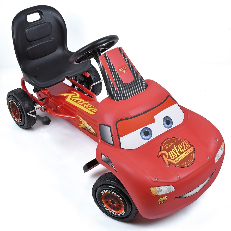 Kart a pedales McQueen de Cars - vista spoiler