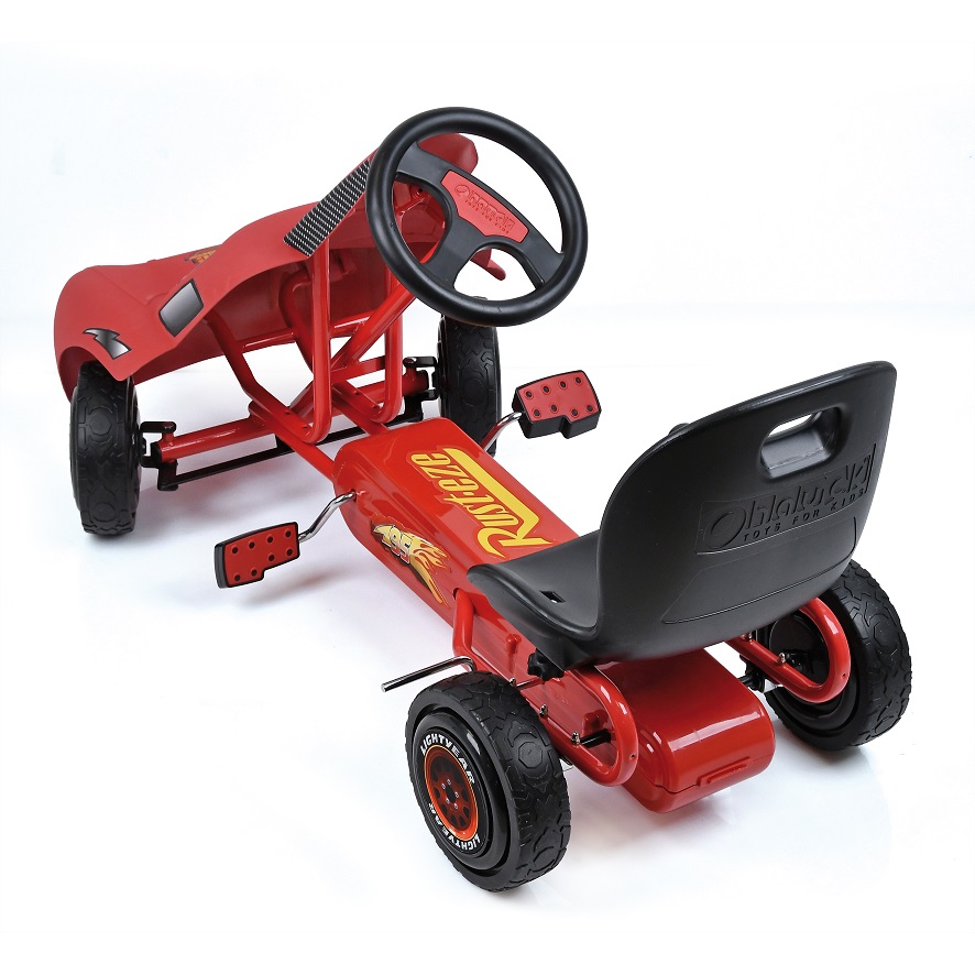 Kart a pedales McQueen de Cars - vista trasera