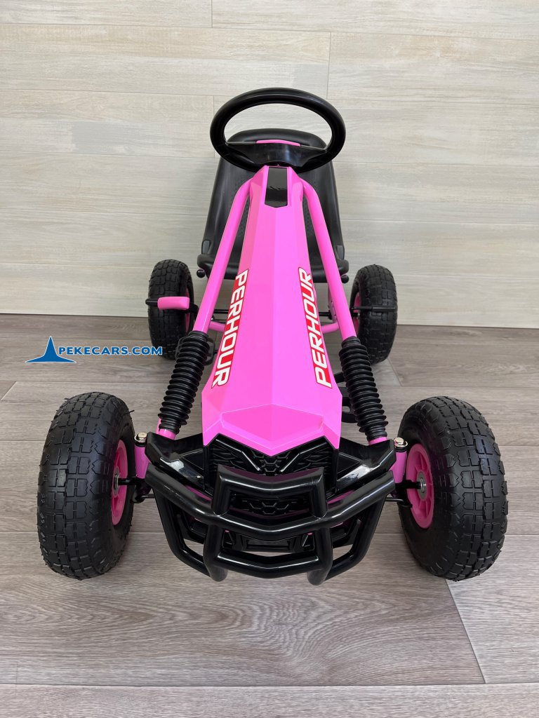 Kart a pedales PERHOUR Rosa frontal
