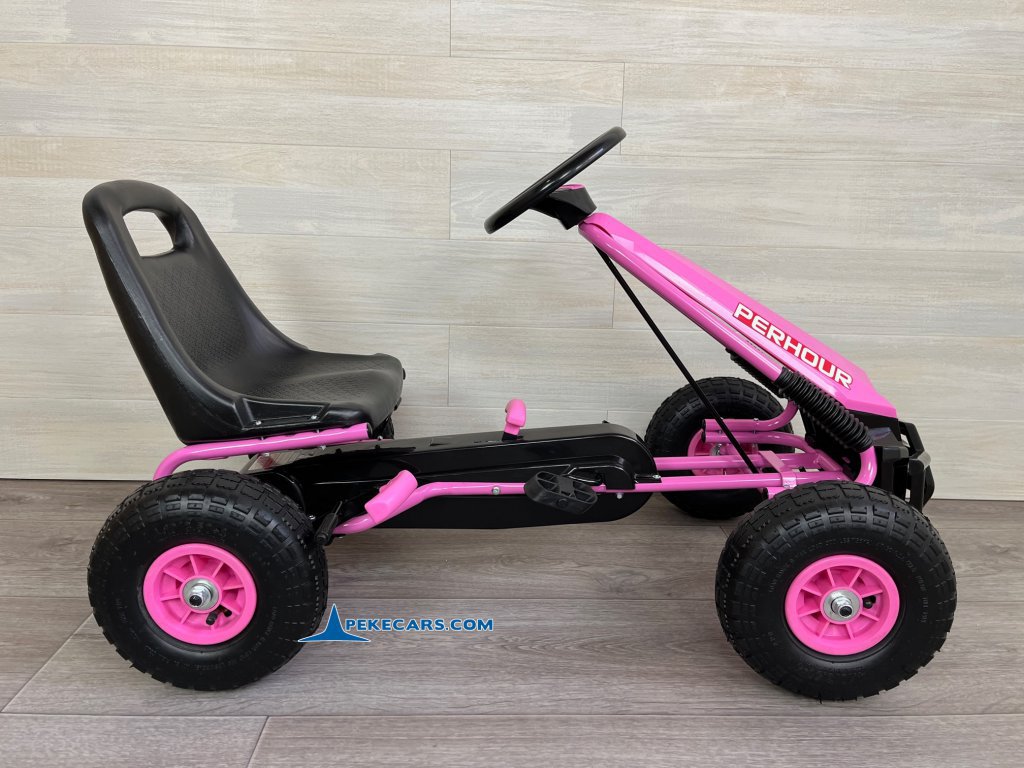 Kart a pedales PERHOUR Rosa infantil