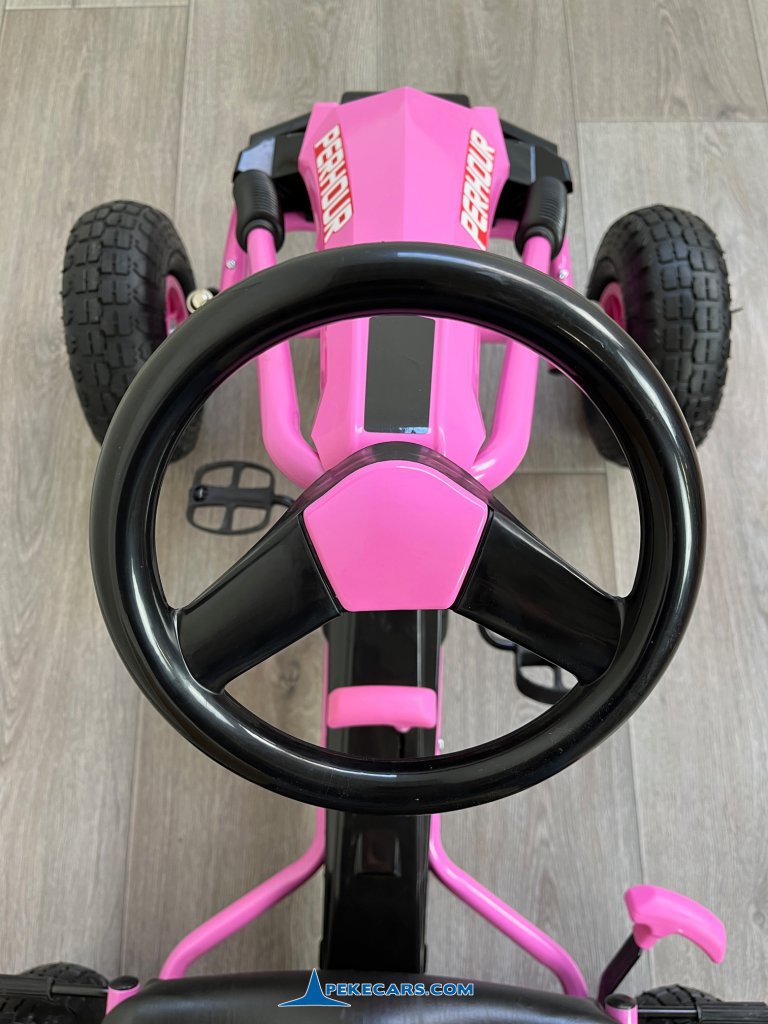 Kart a pedales PERHOUR Rosa volante