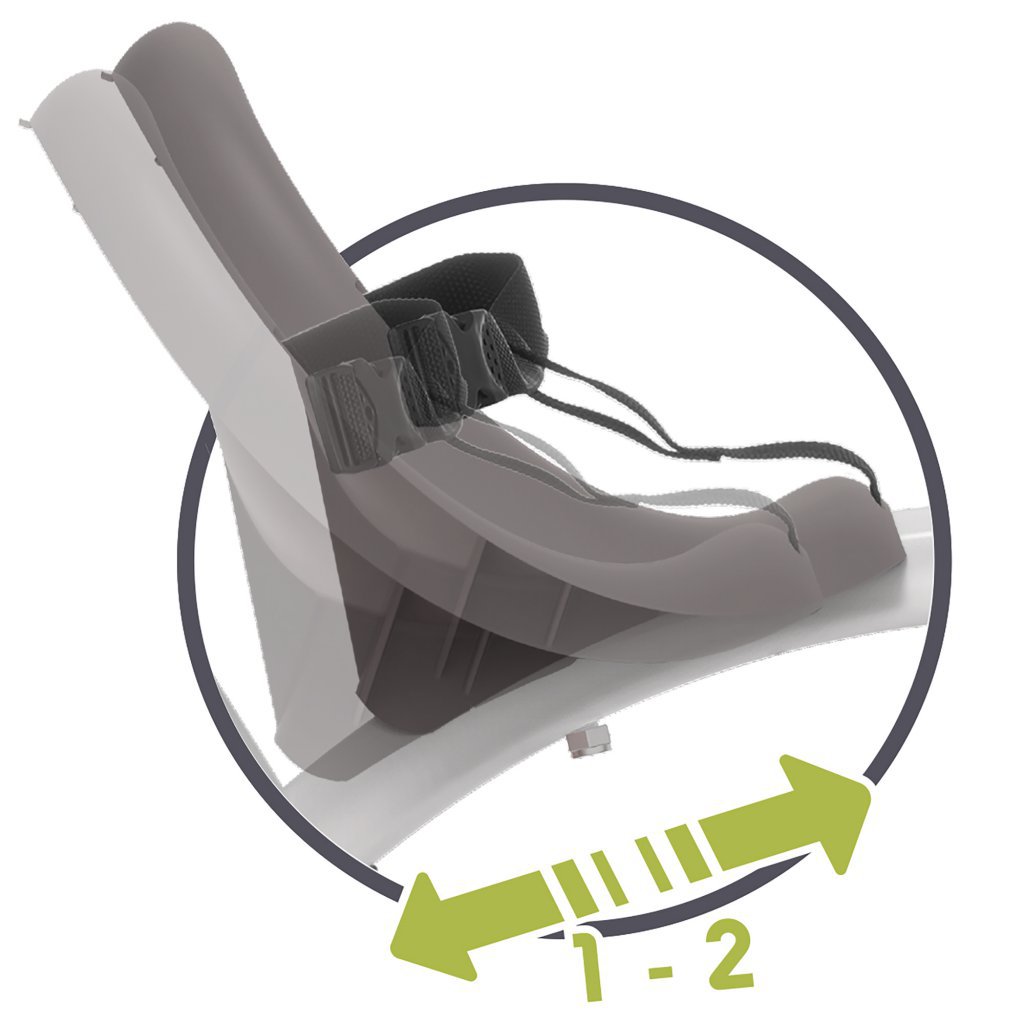 Triciclo Baby Balade Rojo - posiciones asiento