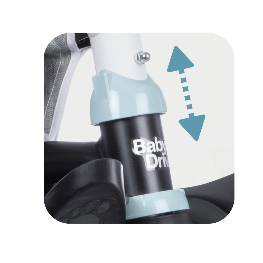 Triciclo Baby Driver Confort Azul - bloqueo manillar