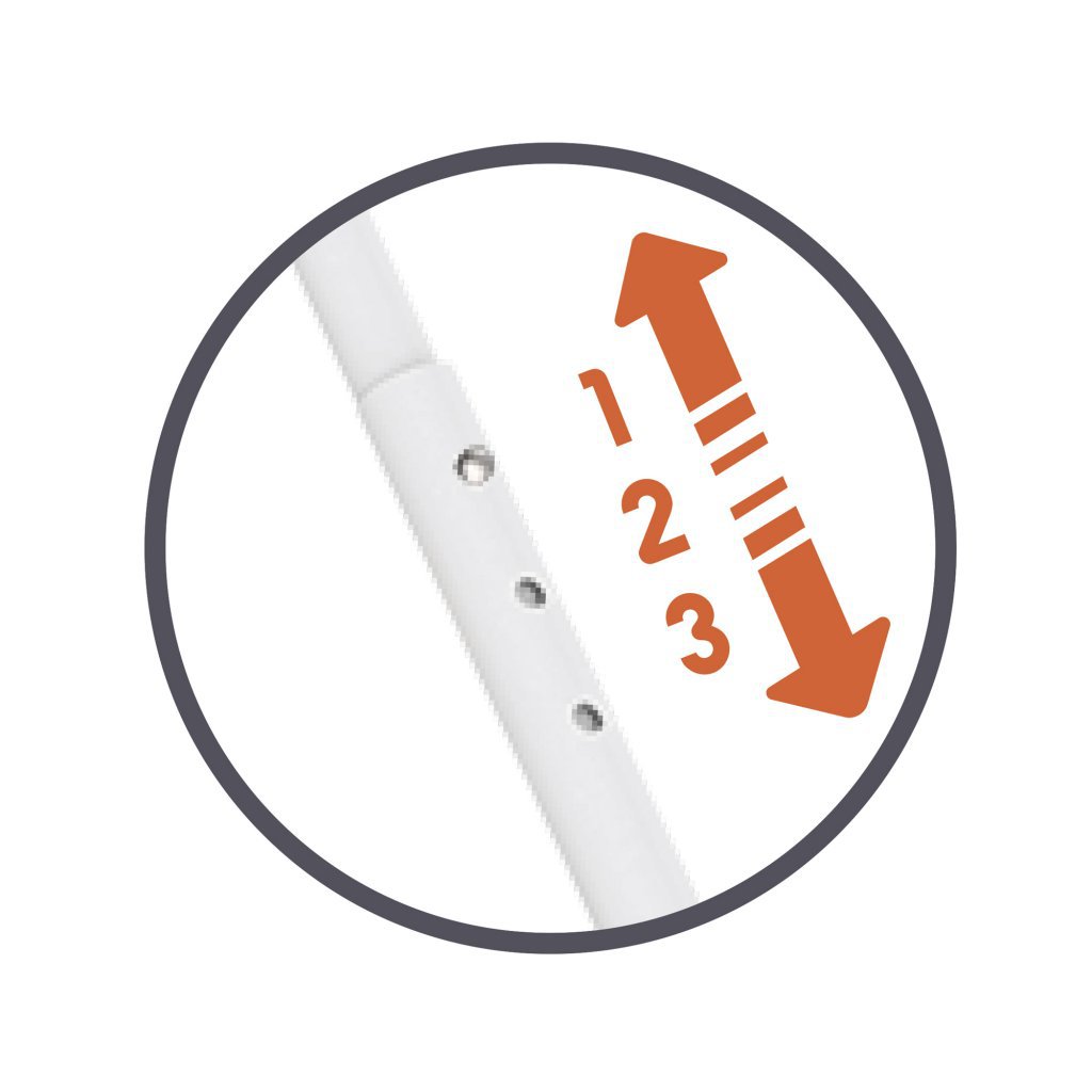 Triciclo Be Move Rosa - posiciones barra parental