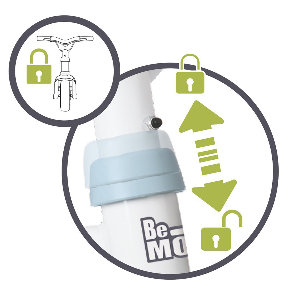 Triciclo Be Move Confort Azul - bloqueo manillar